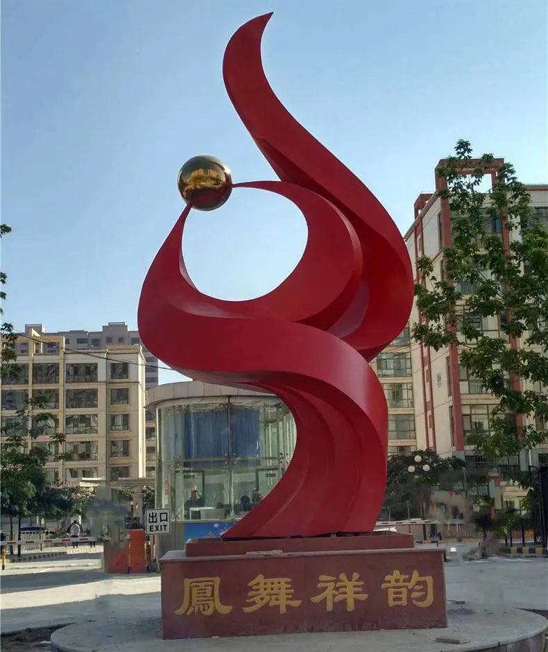 彩带飘带雕塑