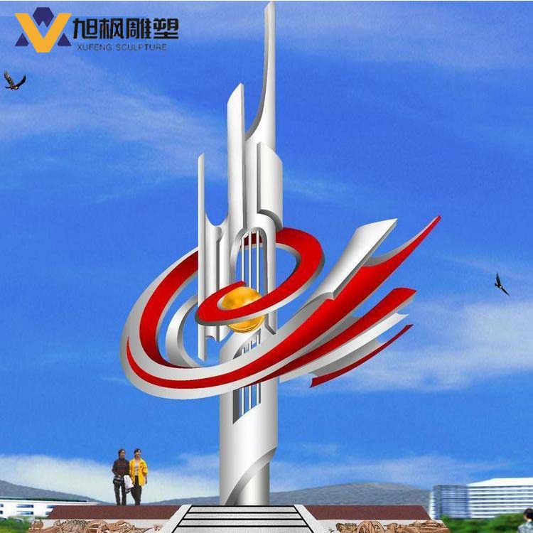 环形不锈钢雕塑